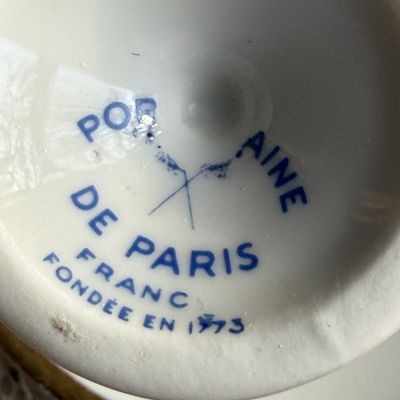 Подставка для яйца и блюдце Porcelain de Paris 6 см Франция