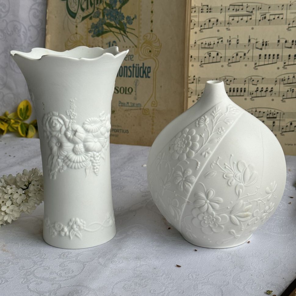 Ваза Kaiser 16 см бисквитный фарфор Германия