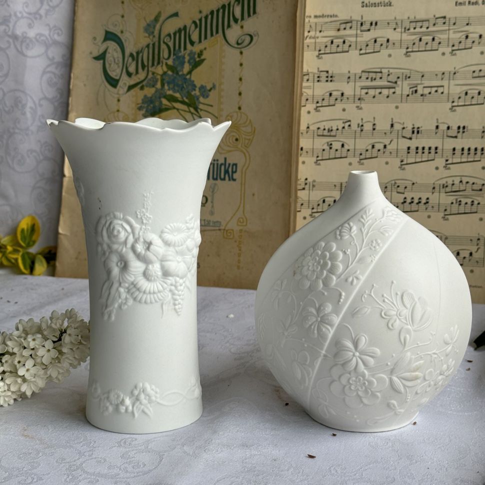 Ваза Kaiser 16 см бисквитный фарфор Германия