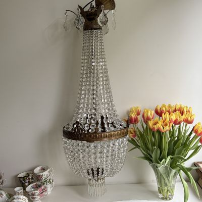 Люстра Ампир 100 см хрусталь бронза Франция ручная работа