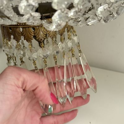 Люстра Ампир 100 см хрусталь бронза Франция ручная работа