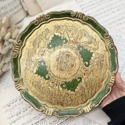 Поднос флорентийский 29 см дерево Италия