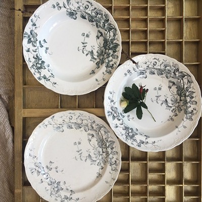 Тарелка 1890-е годы Шиповник