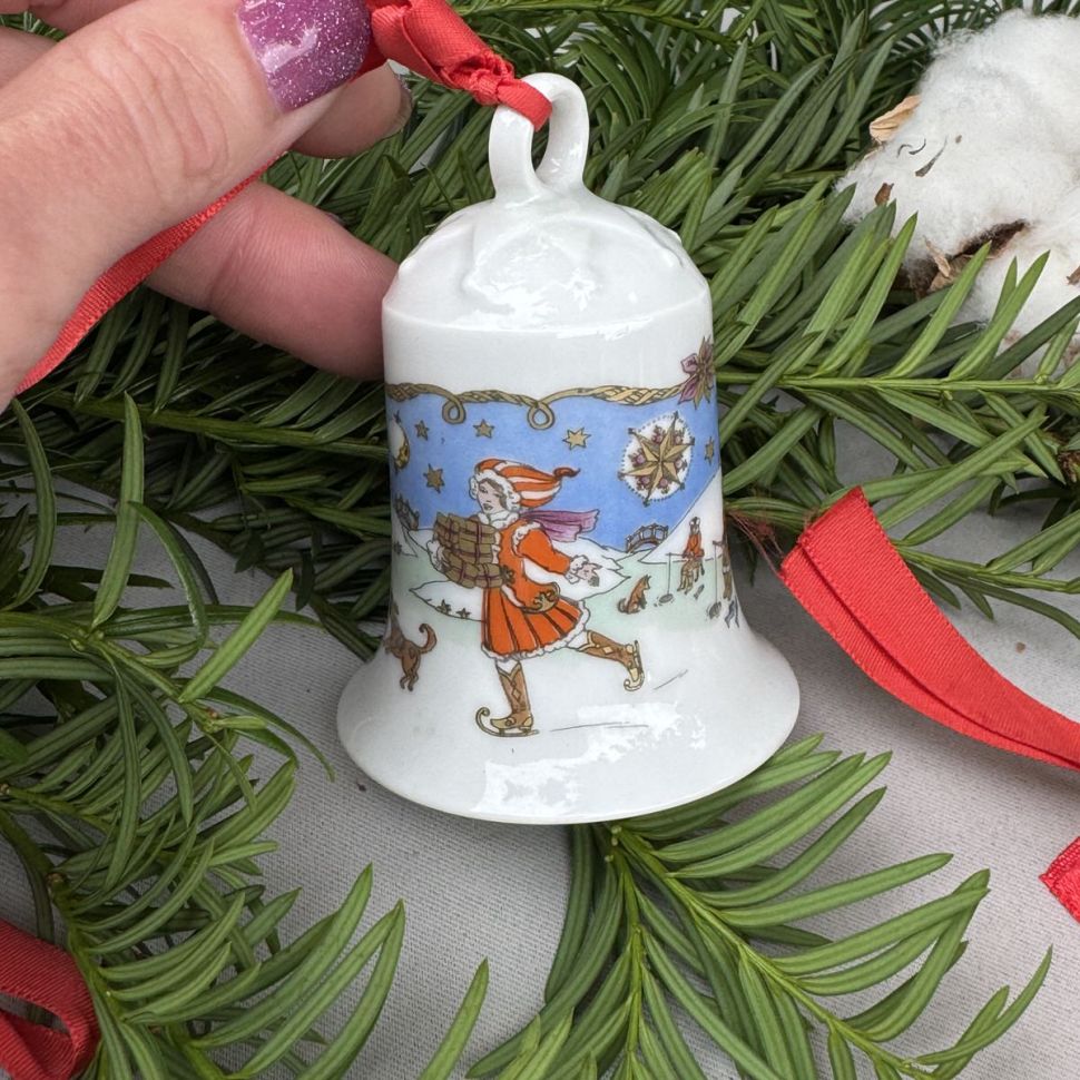 Колокольчик рождественский 1990 Hutschenreuther Германия