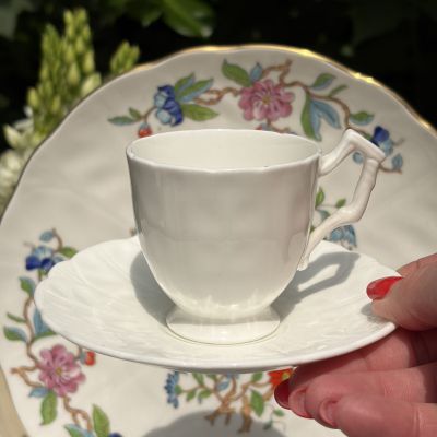 Кофейная пара Aynsley Crocus 100 мл фарфор Англия
