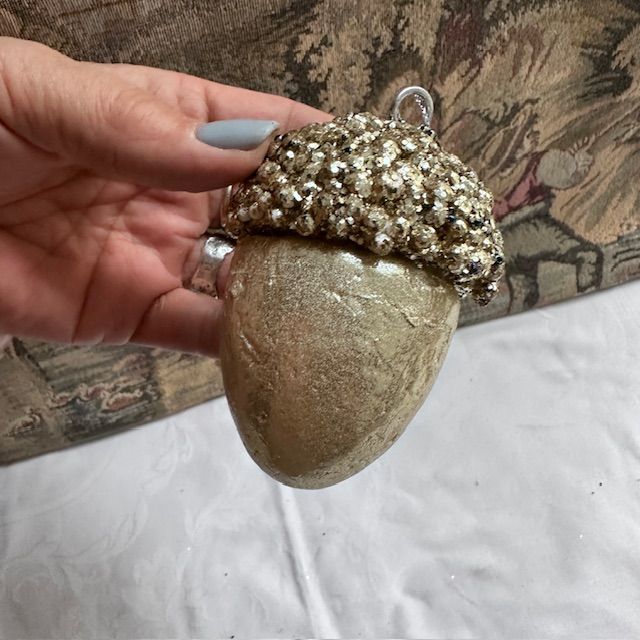 Елочная игрушка Желудь 9 см 