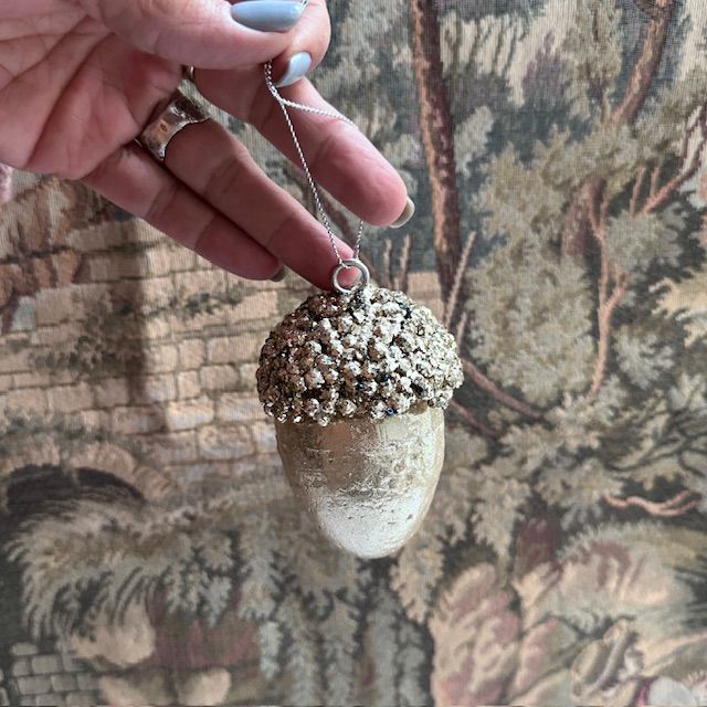 Елочная игрушка Желудь 9 см 