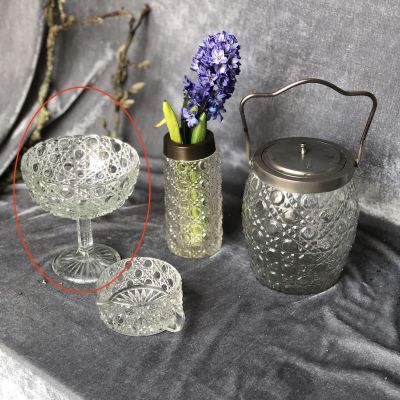 Ваза-конфетница на ножке хрусталь