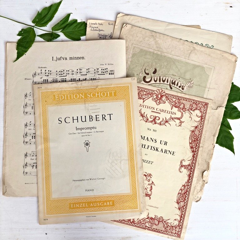 Ноты набор 20 листов 1947-52 гг