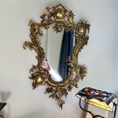 Зеркало в бронзовом окладе 83 см Франция