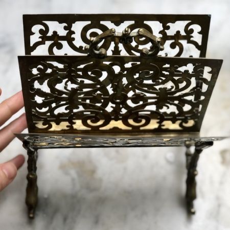 Подставка для писем старинная латунь 