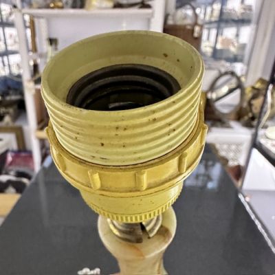 Лампа настольная 32 см мрамор латунь Франция