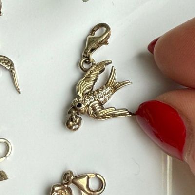 Подвеска шарм Thomas Sabo Ласточка 2 см 925