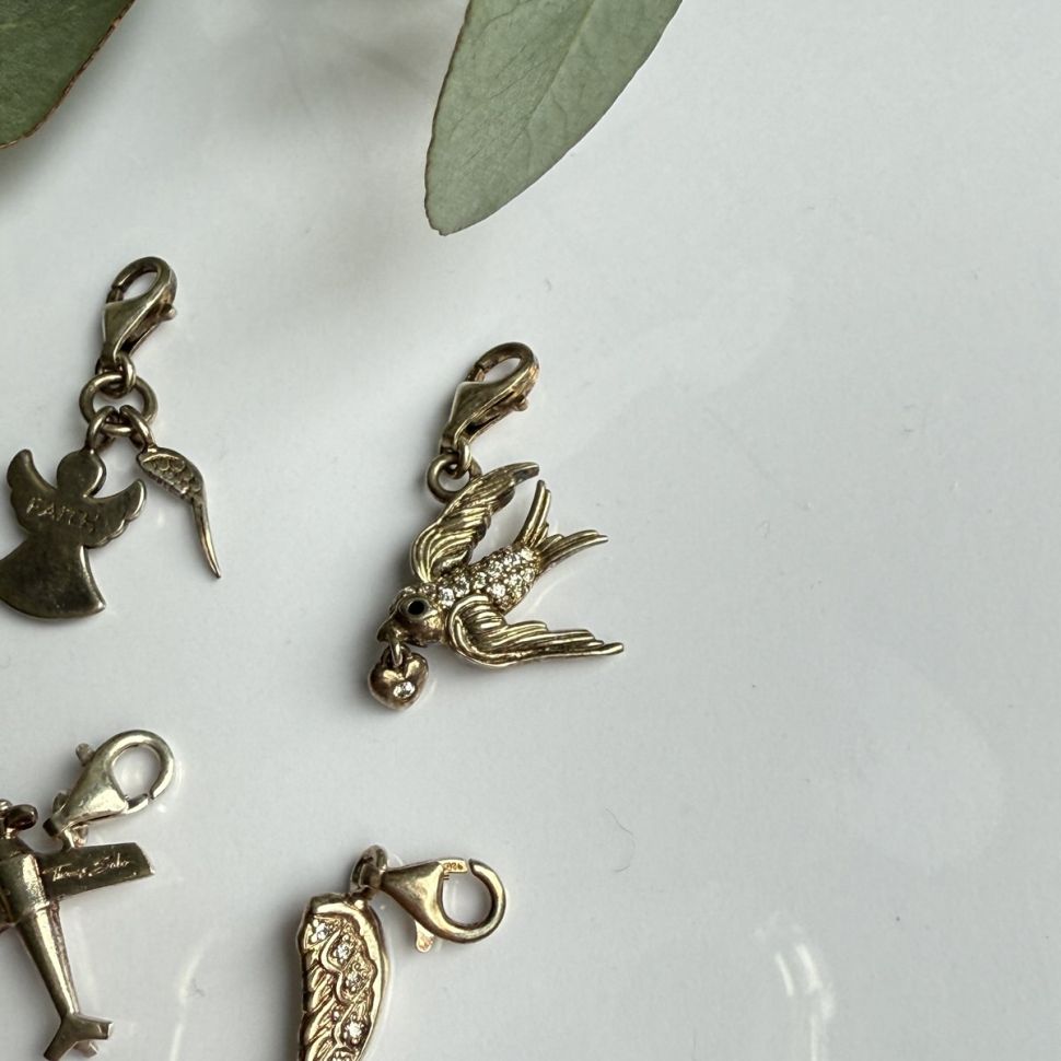 Подвеска шарм Thomas Sabo Ласточка 2 см 925