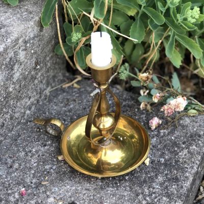 Подсвечник маятник настольный-подвесной латунь