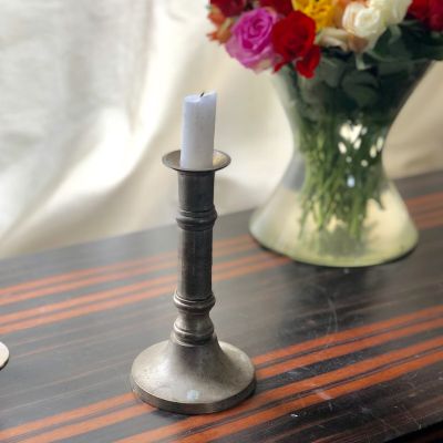 Подсвечник серебрение по латуни 18 см.