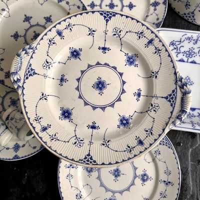 Блюдо Gustafsberg Indisch Blau 28 см фарфор Швеция