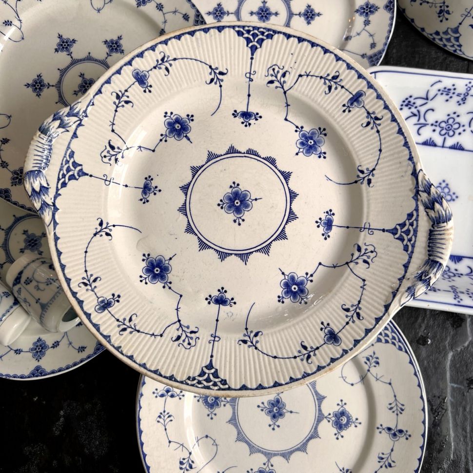 Блюдо Gustafsberg Indisch Blau 28 см фарфор Швеция