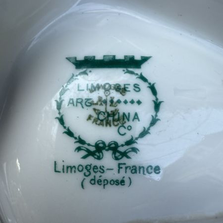Менажница с ручкой кабаретка Limoges 30 см Франция конец 19 века 
