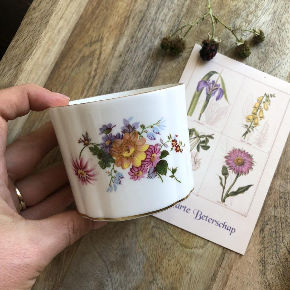 Стакан костяной фарфор Derby Posies Англия