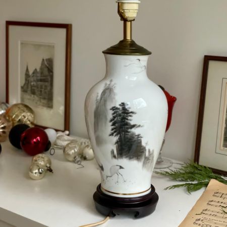 Лампа Franklin Porcelain 1981 The crannes of happines by Haruo Momoki 