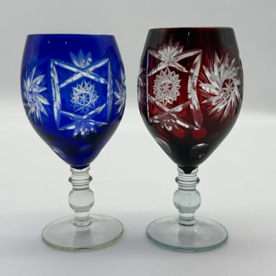 Бокал на низкой ножке набор 2 шт. 200 мл накладной хрусталь Германия