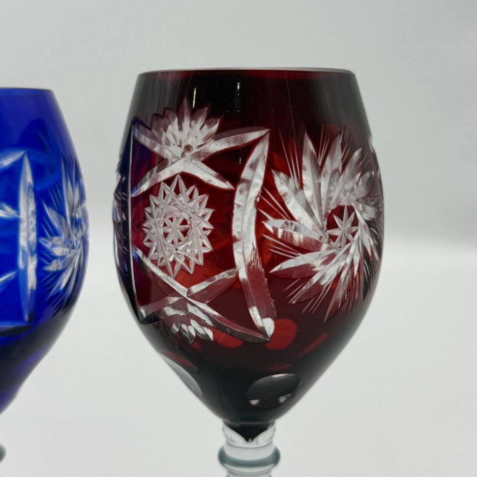 Бокал на низкой ножке набор 2 шт. 200 мл накладной хрусталь Германия