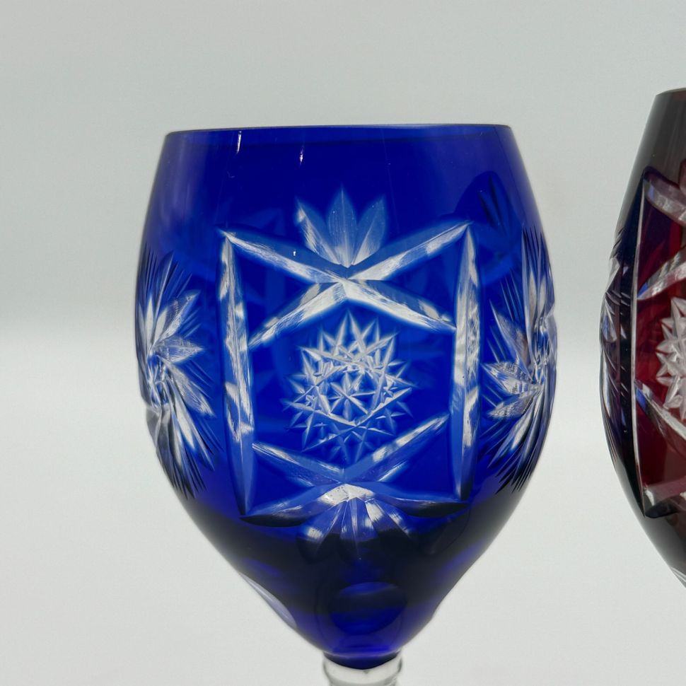 Бокал на низкой ножке набор 2 шт. 200 мл накладной хрусталь Германия