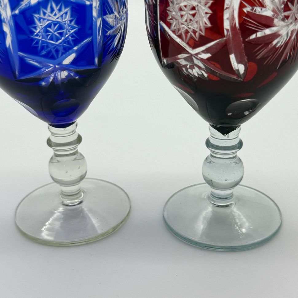 Бокал на низкой ножке набор 2 шт. 200 мл накладной хрусталь Германия