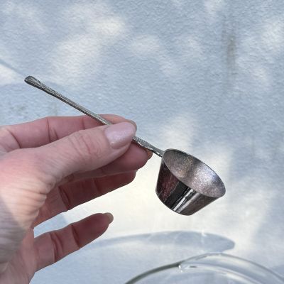 Ложка черпак 12 см серебрение 