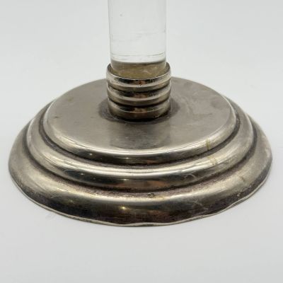 Подсвечник Колонна 21 см мельхиор бакелит