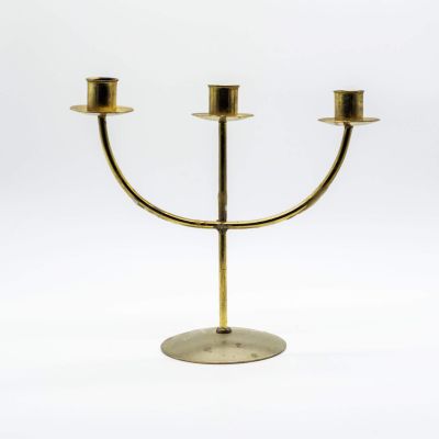 Подсвечник на 3 свечи, латунь
