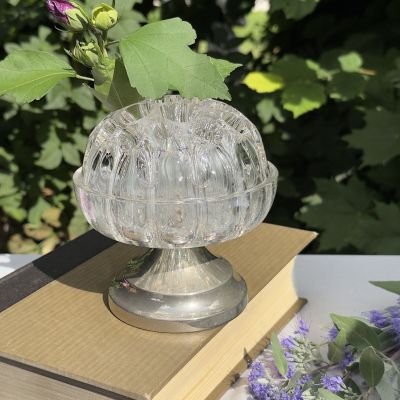 Роузбол Пикфлер 14 см стекло серебрение Франция