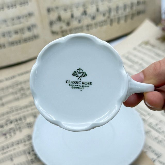 Чайная пара Rosenthal Monbijou белый 170 мл Германия