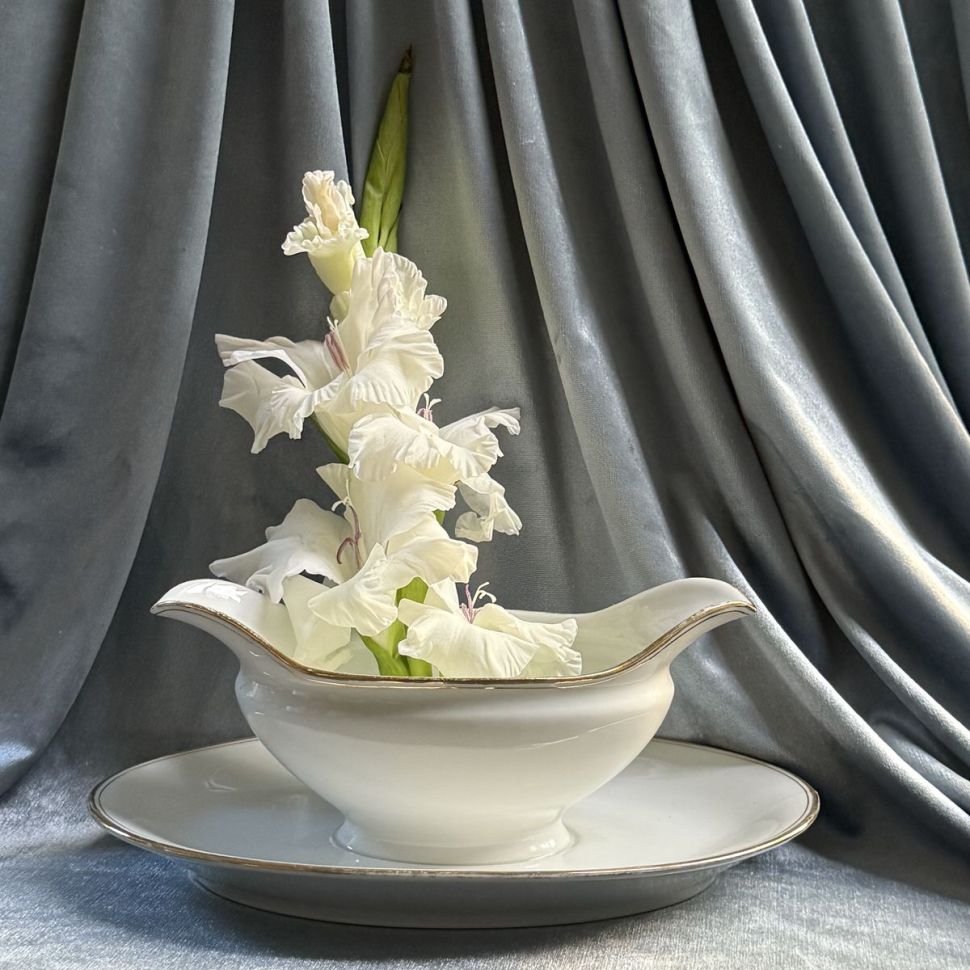 Соусник A.O.C.L Limoges 350 мл фарфор Франция