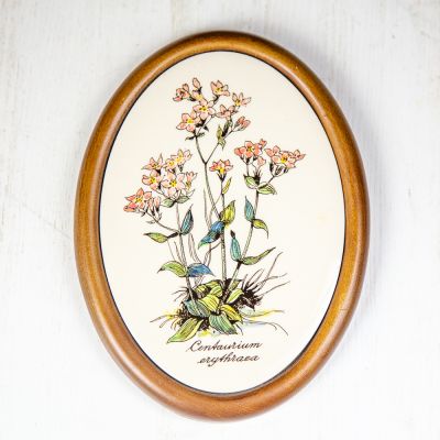 Панно керамика в деревянной раме H&amp;R Jonson LTD Англия