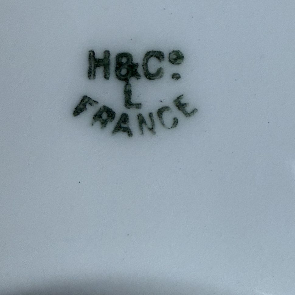 Блюдо Limoges Haviland & Co 23 см фарфор Франция 1896 г.