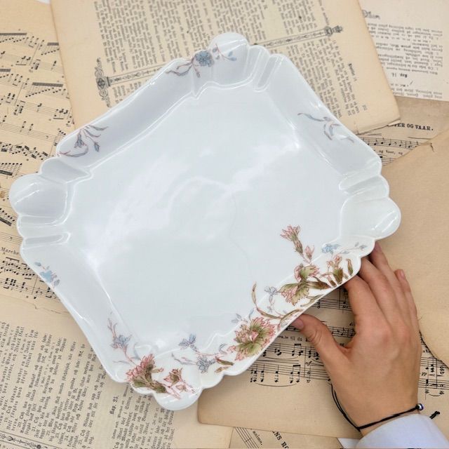 Блюдо Limoges Haviland & Co 23 см фарфор Франция 1896 г.