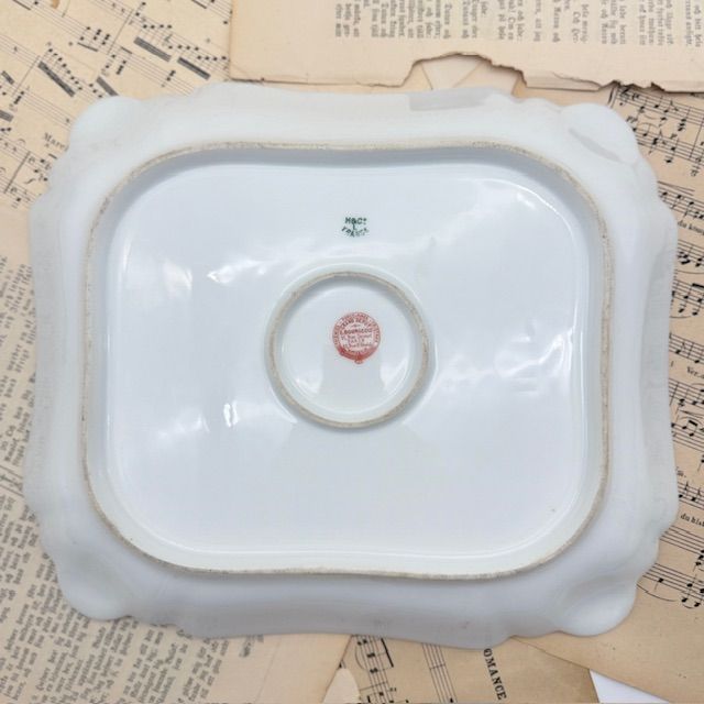 Блюдо Limoges Haviland & Co 23 см фарфор Франция 1896 г.