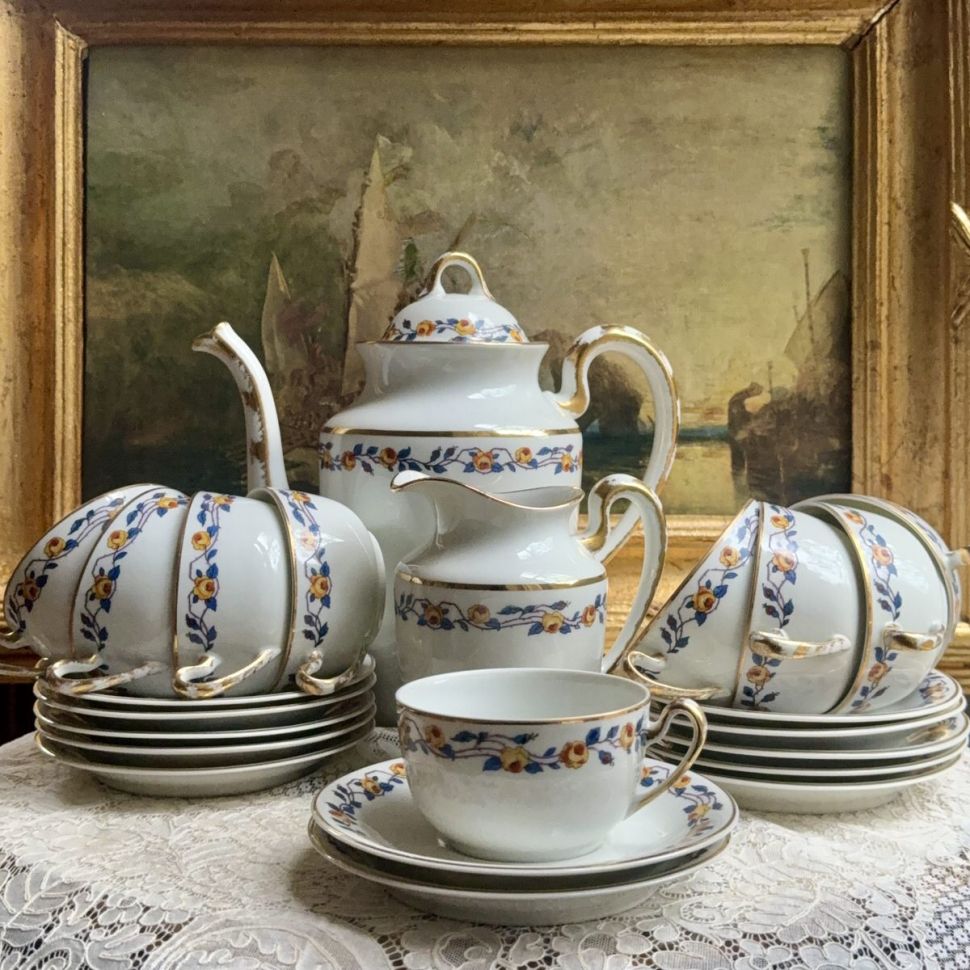 Кофейник чайник Limoges 1,7 л фарфор Франция   