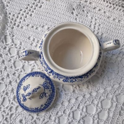 Сахарница ВиллеройБох Burgenland синий 13 см фарфор Германия