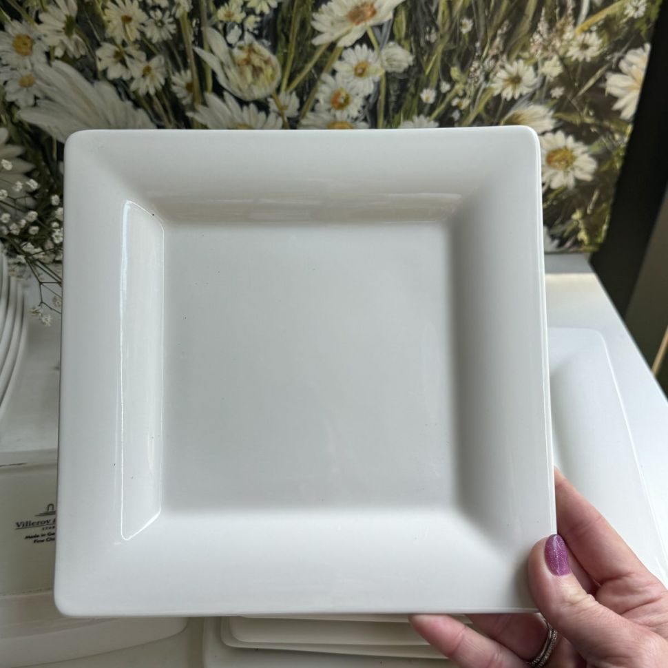 Тарелка квадратная ВиллеройБох 22 см фарфор Германия