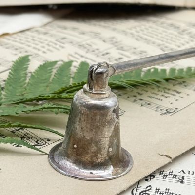 Тушитель гаситель для свечи 29 см мельхиор
