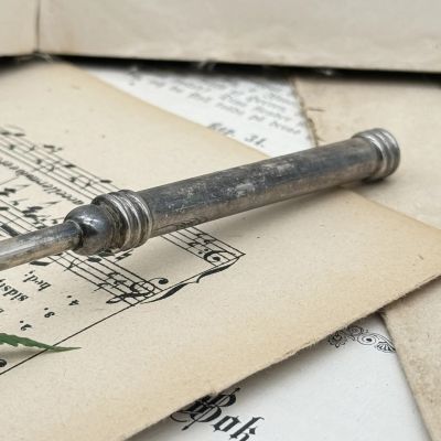 Тушитель гаситель для свечи 29 см мельхиор
