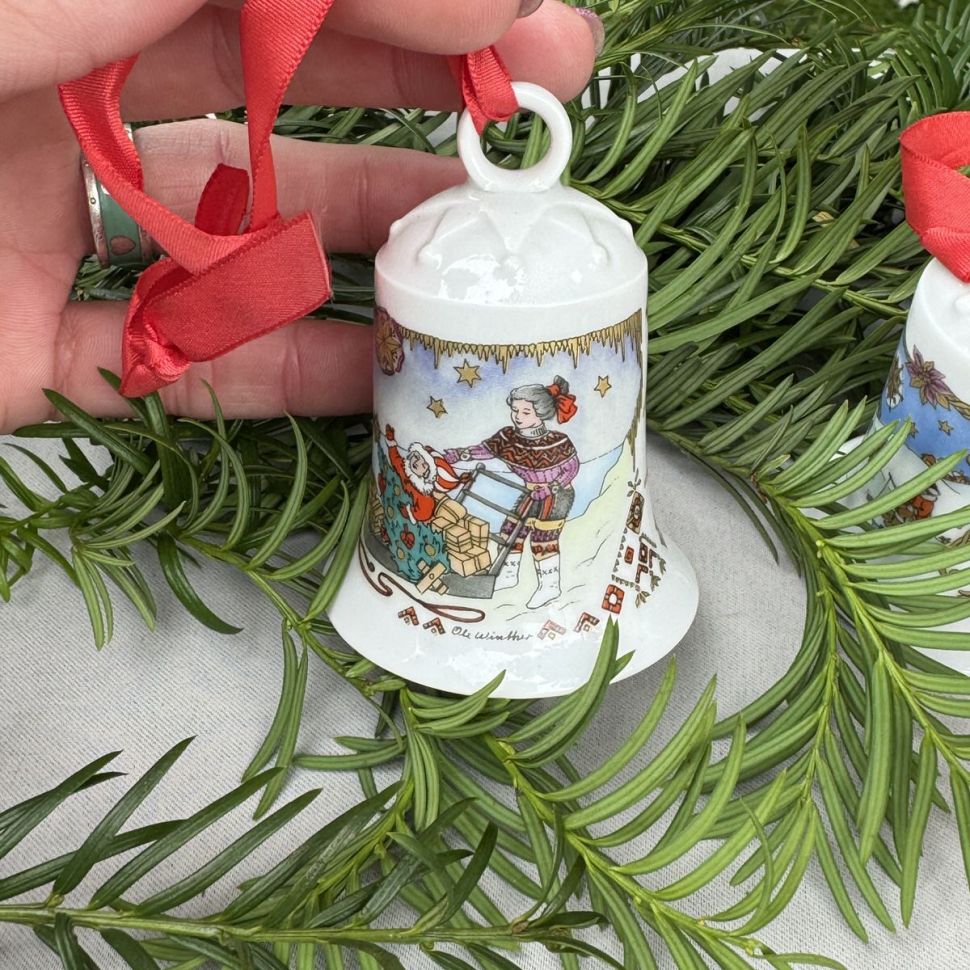 Колокольчик рождественский 1991 Hutschenreuther Германия