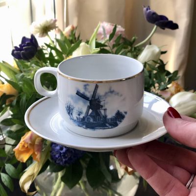 Кофейная пара Delft Holland 1984