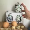 Кодлер на 2 яйца зеленые цветы Англия