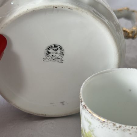 Кофейная пара Aux Lions de Faience 120 мл Франция