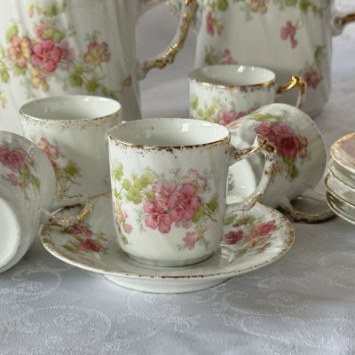 Кофейная пара Aux Lions de Faience 120 мл Франция