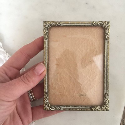 Рама для фотографий, латунный край 11,5х8,5 см